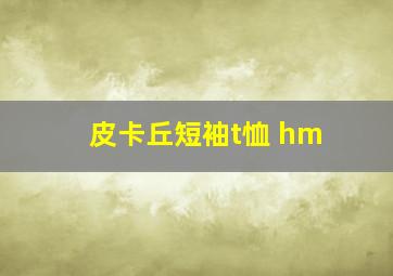 皮卡丘短袖t恤 hm